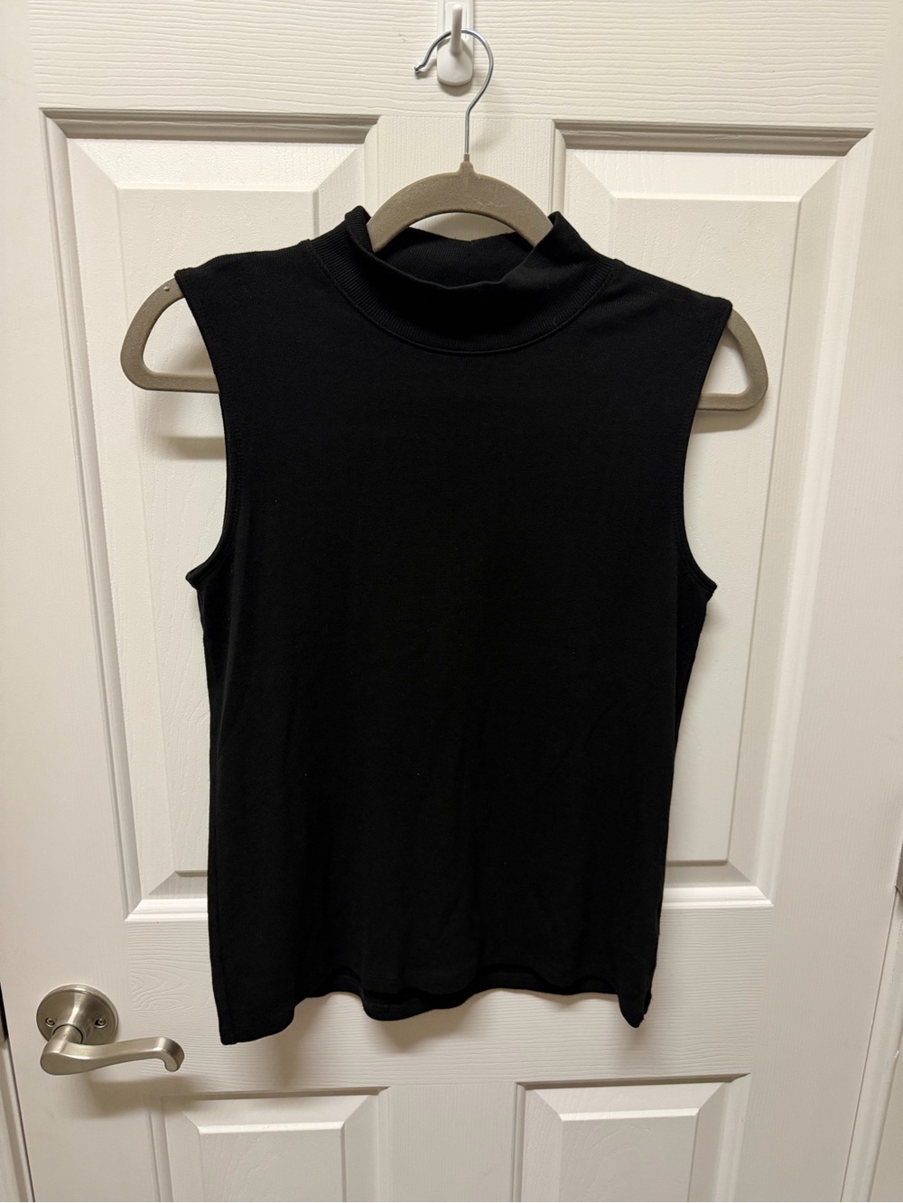 Rachel Zoe Black Mock-Neck Sleeveless Tank